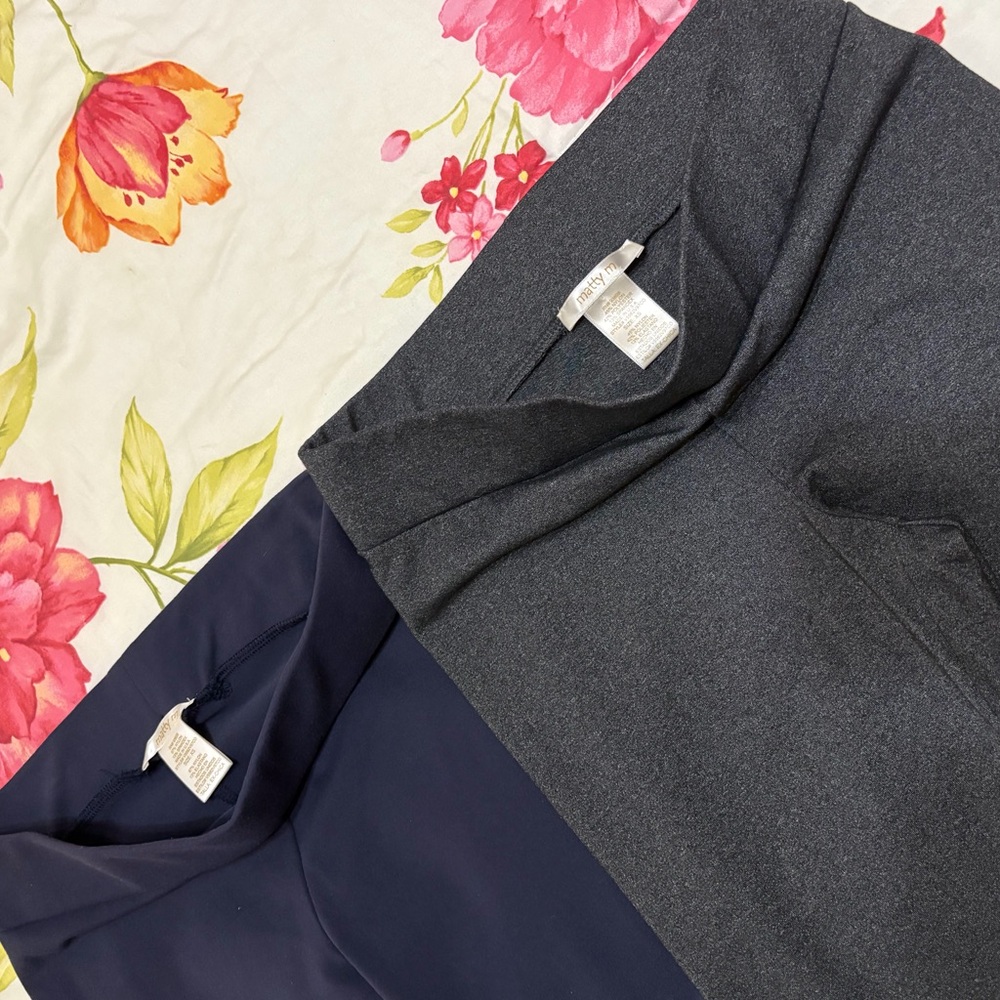 Matty M 2 pack Live-in leggings Charcoal and navy